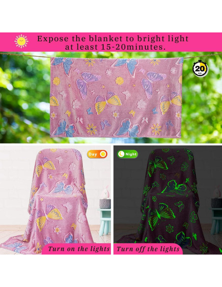 Manta Gitrat Mariposa Fluorescente 150x200 cm Suave Manta Gitrat Mariposa Fluorescente 150x200 cm Suave