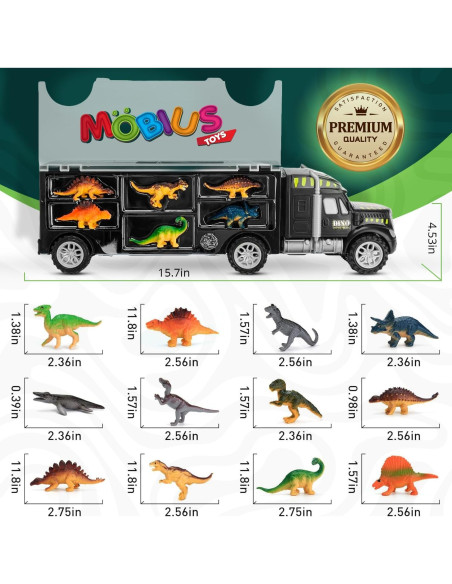 Transportador de Dinosaurios MOBIUS con 12 Figuras Transportador de Dinosaurios MOBIUS con 12 Figuras