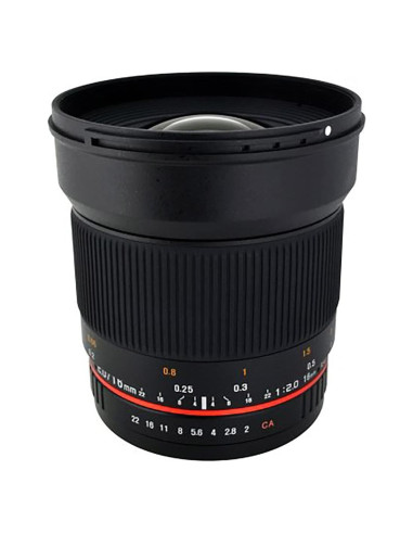 Lente Rokinon 16mm f/2.0 Asférico Gran Angular para Fuji X