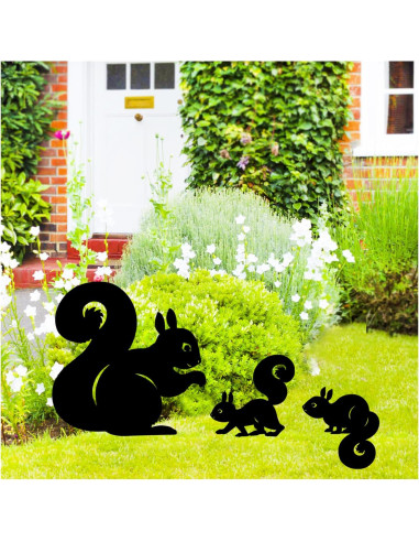 Estacas de Jardín SRDJXY Ardilla Decorativas para Exterior