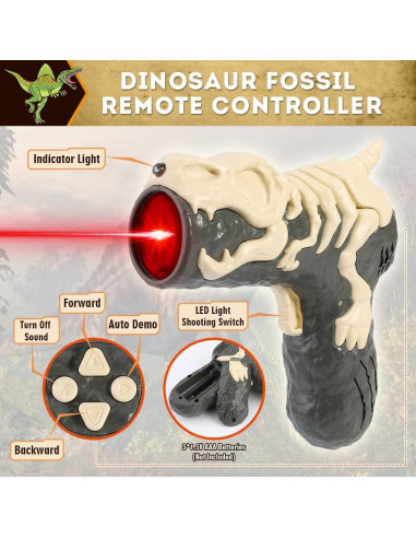 Dinosaurio Robótico RC Mini Tudou Spinosaurus con Luz y Rugido
