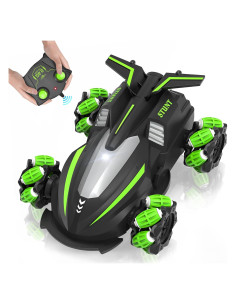 Coche Acrobático RC Eulogia Verde 4WD 360 Deriva