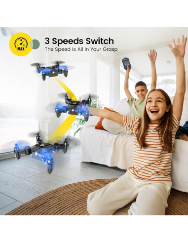 Dron Mini Holy Stone HS190 Plegable para Niños Azul