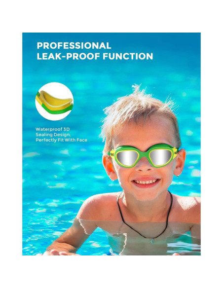 Gafas de natación OMID P2mini para niños, anti-vaho y UV Gafas de natación OMID P2mini para niños, anti-vaho y UV