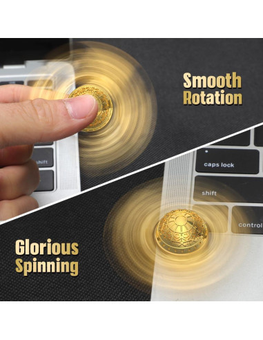 Spinner Antiestrés Dorado Amarlozn 15cm para Niños y Adultos