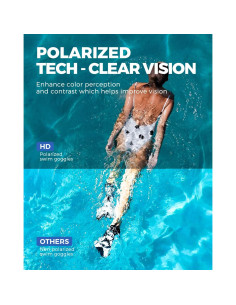Gafas de natación OMID, polarizadas, antiempañantes, unisex 2