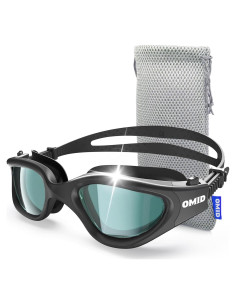 Gafas de natación OMID, polarizadas, antiempañantes, negras