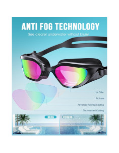 Gafas de natación Vegemono SWG unisex antiniebla UV400 2