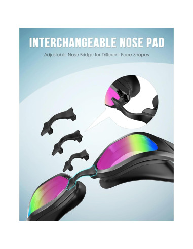 Gafas de natación Vegemono SWG unisex anti-vaho UV400