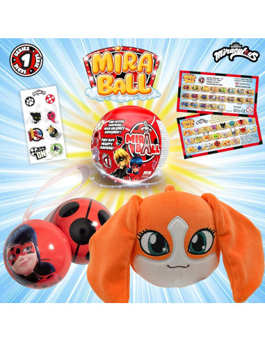 Miraculous Ladybug 4-1 Sorpresa Mirabola Set de 3 Juguetes