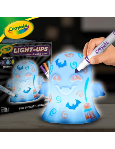 Crayola Light-Ups Fantasma Recolorable con Marcadores Lavables