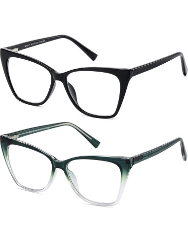 Gafas de lectura fotocromáticas LKEYE ojo de gato 1.5D