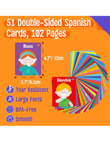 51 Tarjetas Cognitivas SpriteGru para Bebés en Español