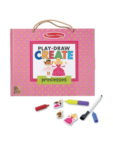 Kit de Dibujo y Magnetos Reutilizables Melissa & Doug Princesas