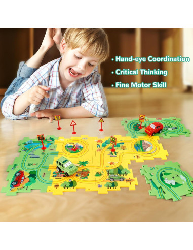 Rompecabezas de Piso FC Dinosaurio y Bosque 13.97cm