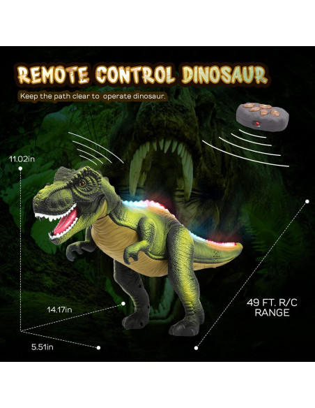 Dinosaurio Control Remoto STEAM Life Verde 37.8x12.8cm Dinosaurio Control Remoto STEAM Life Verde 37.8x12.8cm
