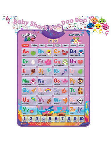 Alfombra Musical Pinkfong Baby Shark Rosa 60x45 cm