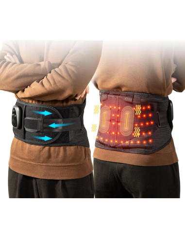 Cinturón Masajeador Oramuon con Calor y Luz Roja 5000 mAh