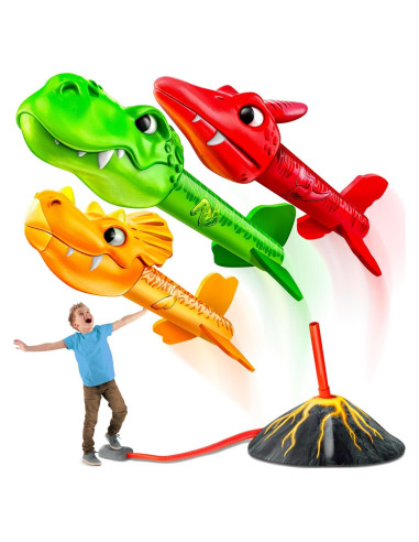 Lanzador de Cohetes Dino Blasters MindSprout - 30,48 m