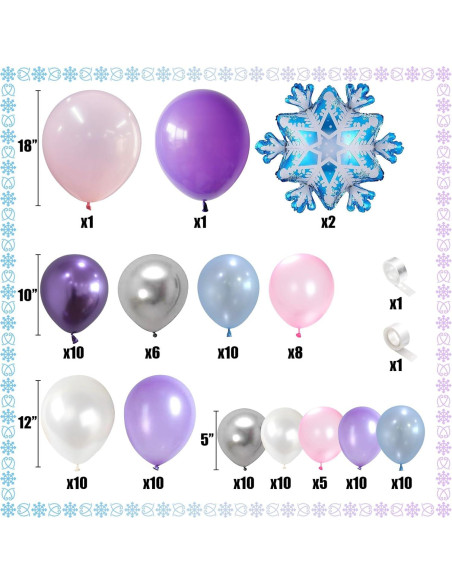 Guirnalda de Globos Isndare 106 Piezas Navidad Morado Rosa Guirnalda de Globos Isndare 106 Piezas Navidad Morado Rosa