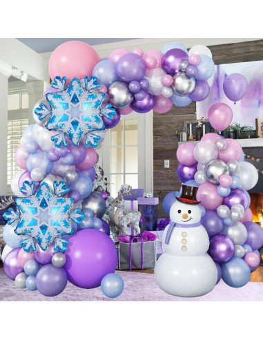 Guirnalda de Globos Isndare 106 Piezas Navidad Morado Rosa