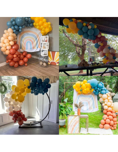 Arco de globos Isndare 101 piezas colores vibrantes