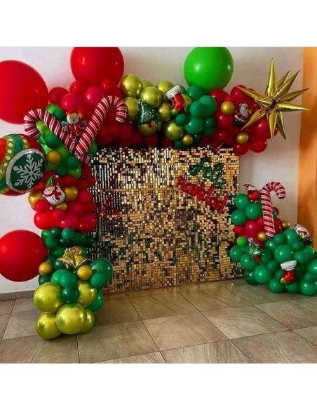 Guirnalda de Globos Navidad Isndare 104 Piezas Rojo Verde Guirnalda de Globos Navidad Isndare 104 Piezas Rojo Verde