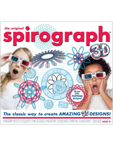 Spirograph 3D - Kit de arte con gafas y bolígrafos Spirograph 3D - Kit de arte con gafas y bolígrafos
