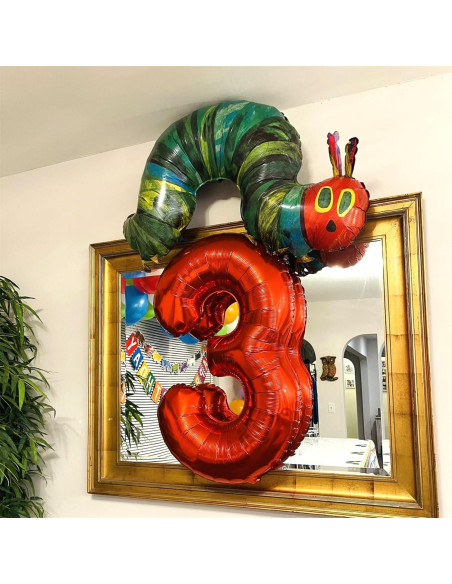 Globo de Número 3 Rojo Gigante 101,6 cm para Fiestas Globo de Número 3 Rojo Gigante 101,6 cm para Fiestas