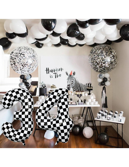 Globo Número 9 Cuadros 100 cm Foil para Cumpleaños Globo Número 9 Cuadros 100 cm Foil para Cumpleaños