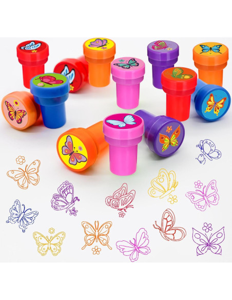 Sellos de Fiesta Mariposa 24 PCS Cinrobiye - Diversión Infantil Sellos de Fiesta Mariposa 24 PCS Cinrobiye - Diversión Infantil