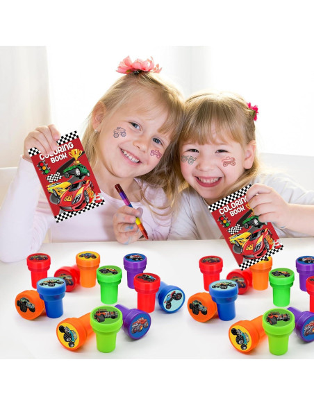 Sellos de Fiesta Camiones Monstruo Cinrobiye 24 Pcs Sellos de Fiesta Camiones Monstruo Cinrobiye 24 Pcs