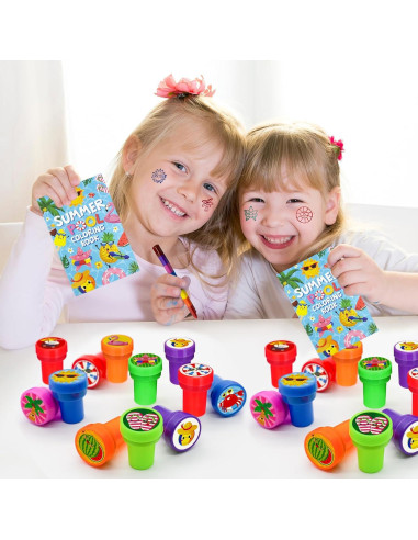 Sellos de Fiesta de Playa Cinrobiye 24 Piezas Tropicales