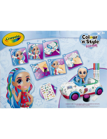 CRAYOLA Color 'n' Style Amigos Bluebell - Juego de Muñeca CRAYOLA Color 'n' Style Amigos Bluebell - Juego de Muñeca