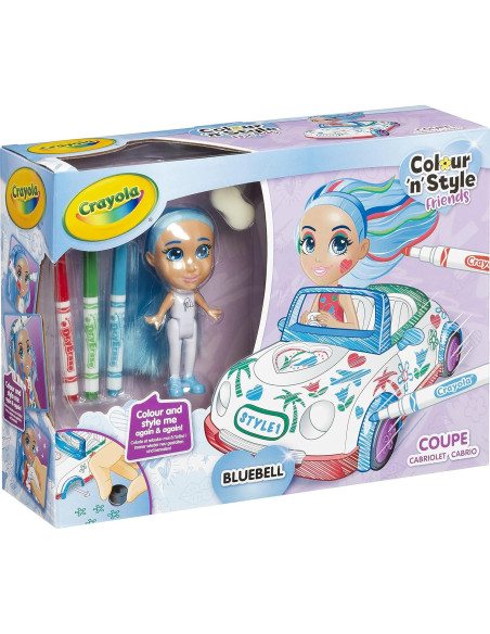 CRAYOLA Color 'n' Style Amigos Bluebell - Juego de Muñeca CRAYOLA Color 'n' Style Amigos Bluebell - Juego de Muñeca