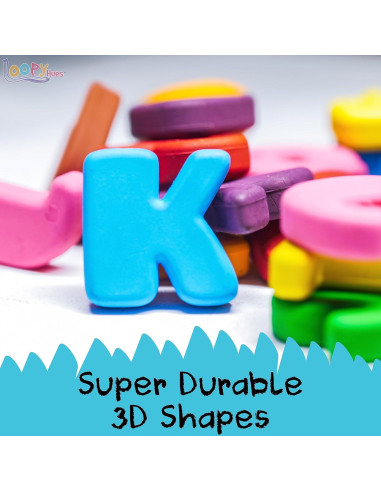 Crayones Flexibles Loopy Hues 124 Colores 3D Letras y Números