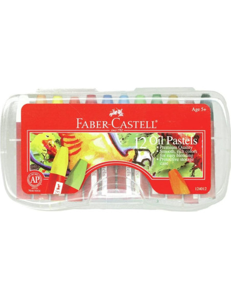 Pasteles de Aceite Faber-Castell 12 Colores No Tóxicos Pasteles de Aceite Faber-Castell 12 Colores No Tóxicos
