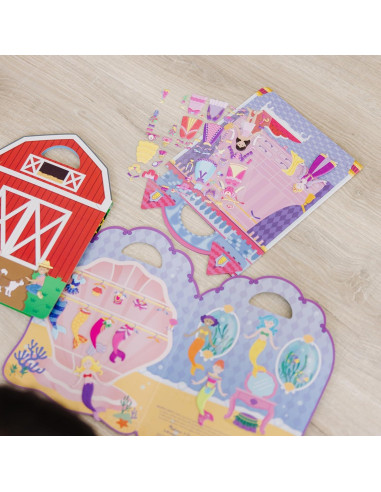 Set de Stickers Puffy Reutilizables Melissa & Doug 3 Pack