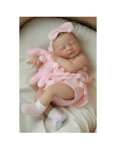 Muñeca Reborn Realista WOOROY Agosto 50.8 cm Niña Durmiendo 2