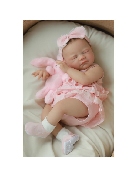 Muñeca Reborn Realista WOOROY Agosto 50.8 cm Niña Durmiendo Muñeca Reborn Realista WOOROY Agosto 50.8 cm Niña Durmiendo