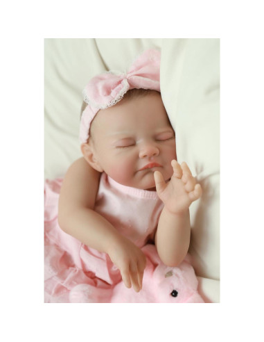 Muñeca Reborn Realista WOOROY Agosto 50.8 cm Niña Durmiendo