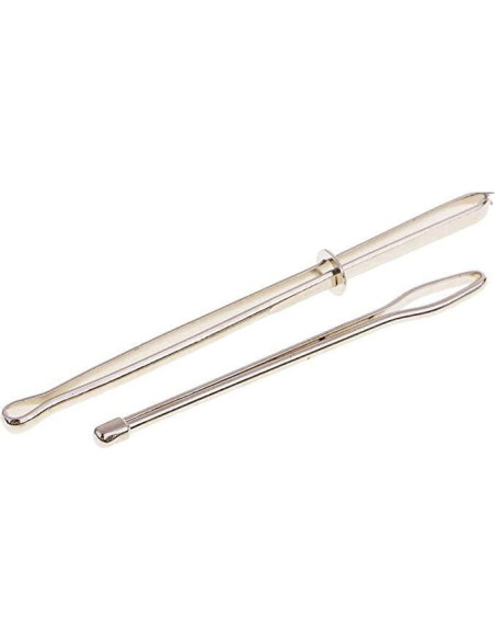 Juego de 2 Agujas Bodkin con Enhebrador para Costura Juego de 2 Agujas Bodkin con Enhebrador para Costura