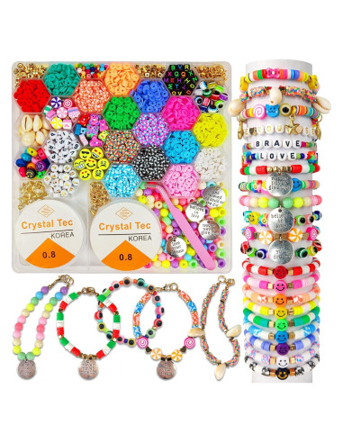Kit de Manualidades Klmars con Cuentas de Arcilla 3000 Piezas