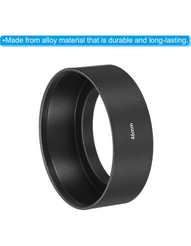 Capucho de Lente PATIKIL 46mm Antirreflectante Negro