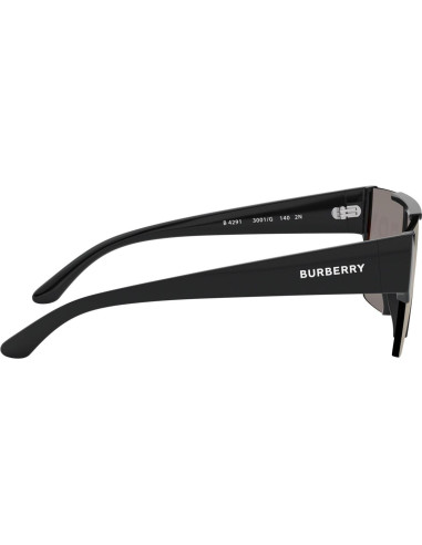 Gafas de sol Burberry BE 4291 3001/G Negro Rectangular Lente Espejo
