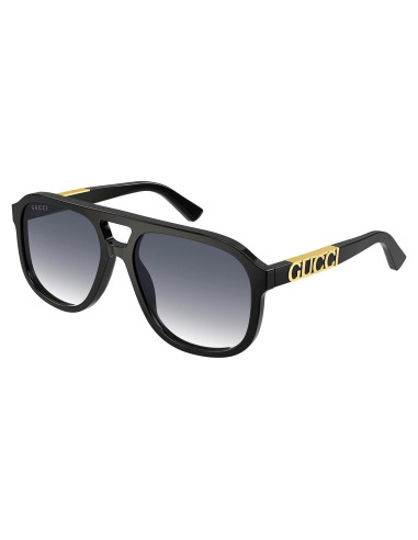 Gafas de sol piloto Gucci GG1188S Negro 58mm Unisex