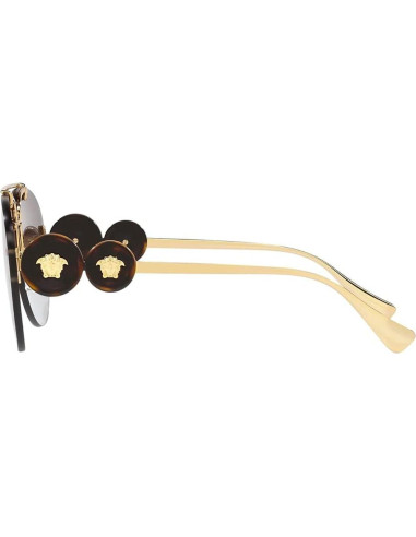 Gafas de sol aviador Versace VE2250 doradas con lente marrón