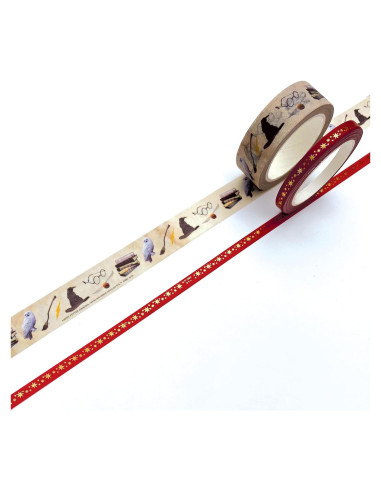 Conjunto de 2 rollos de cinta washi Paper House 10 m metálica