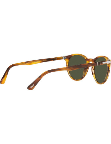 Gafas de sol redondas Persol PO3152S marrón rayado 52mm