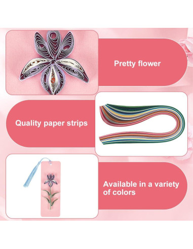 Kit de Quilling de Papel WEBEEDY 30 Juegos DIY Multicolor